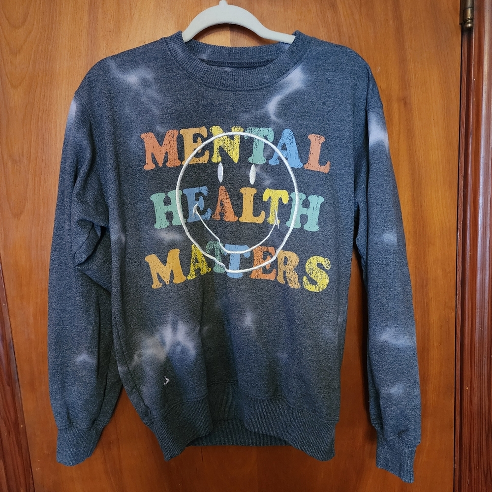 Gray Mental Health Matters Sweatshirt
